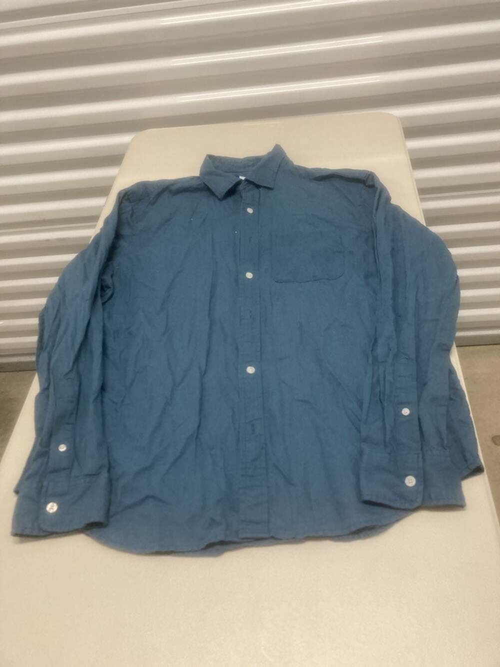 Old Navy Everyday Shirt Regular Fit Linen Blend Button-Down